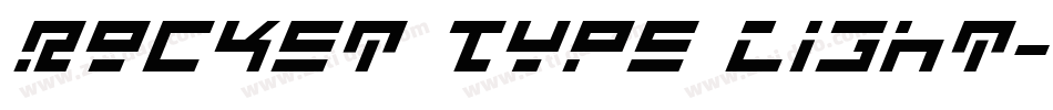 Rocket Type Light字体转换